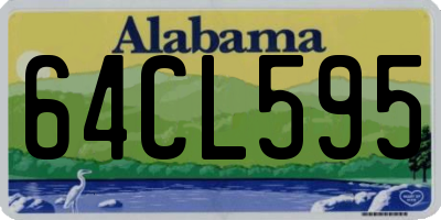 AL license plate 64CL595