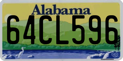 AL license plate 64CL596