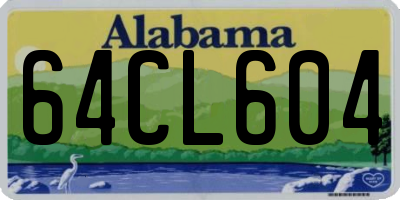 AL license plate 64CL604