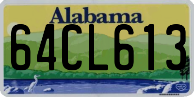 AL license plate 64CL613