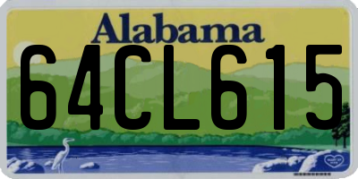 AL license plate 64CL615