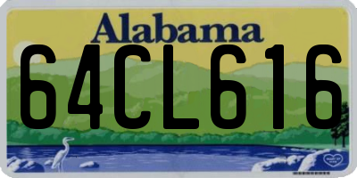AL license plate 64CL616