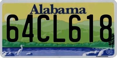 AL license plate 64CL618