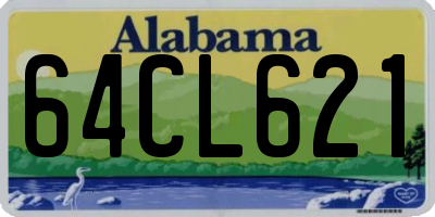 AL license plate 64CL621
