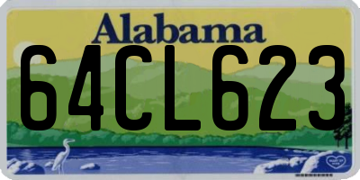 AL license plate 64CL623
