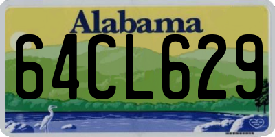 AL license plate 64CL629