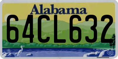 AL license plate 64CL632