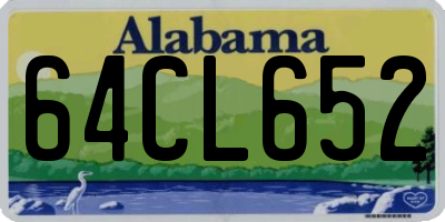 AL license plate 64CL652