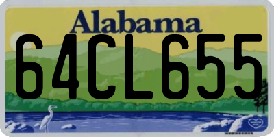AL license plate 64CL655