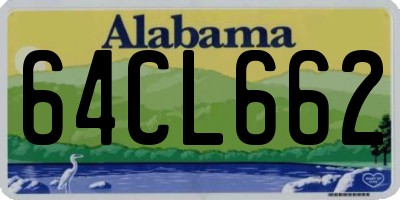 AL license plate 64CL662