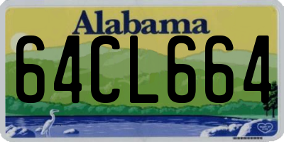 AL license plate 64CL664