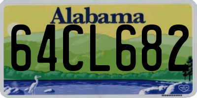 AL license plate 64CL682