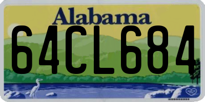 AL license plate 64CL684