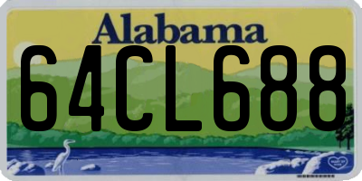 AL license plate 64CL688