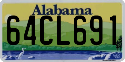 AL license plate 64CL691