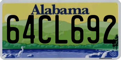 AL license plate 64CL692