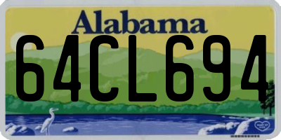 AL license plate 64CL694