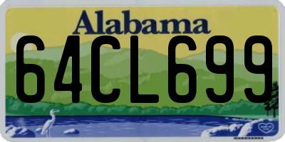 AL license plate 64CL699