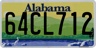 AL license plate 64CL712