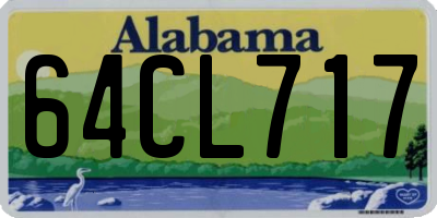 AL license plate 64CL717