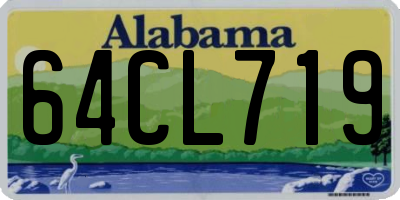 AL license plate 64CL719
