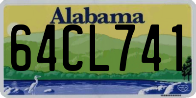 AL license plate 64CL741