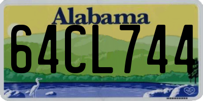AL license plate 64CL744