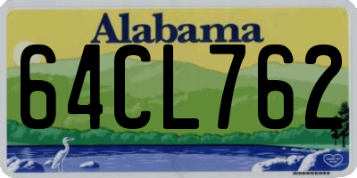 AL license plate 64CL762