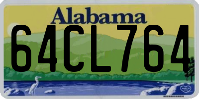 AL license plate 64CL764