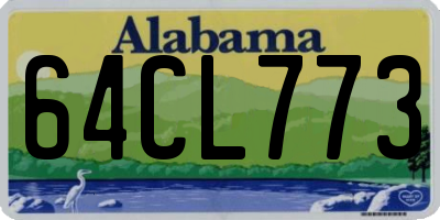 AL license plate 64CL773