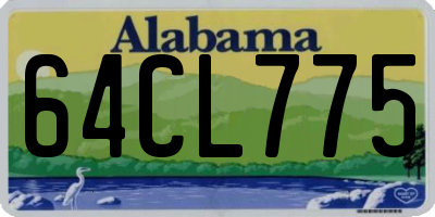 AL license plate 64CL775