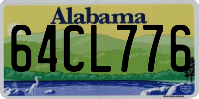 AL license plate 64CL776