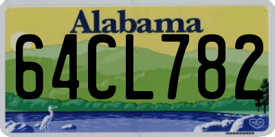 AL license plate 64CL782