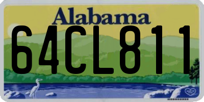 AL license plate 64CL811