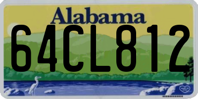 AL license plate 64CL812