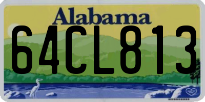 AL license plate 64CL813