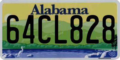 AL license plate 64CL828