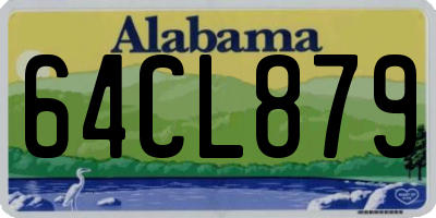 AL license plate 64CL879