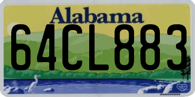 AL license plate 64CL883