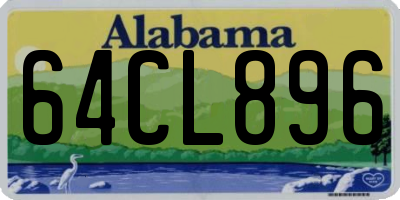 AL license plate 64CL896