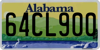 AL license plate 64CL900