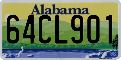 AL license plate 64CL901