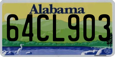 AL license plate 64CL903