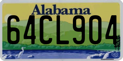 AL license plate 64CL904