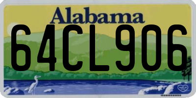 AL license plate 64CL906