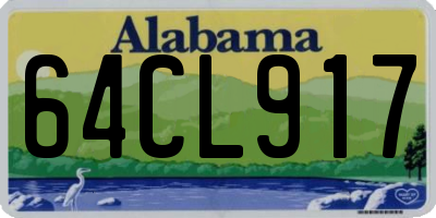 AL license plate 64CL917
