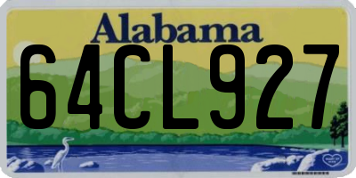 AL license plate 64CL927
