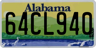AL license plate 64CL940