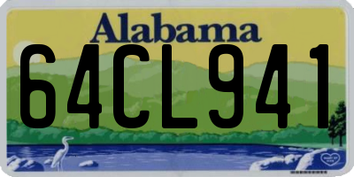 AL license plate 64CL941