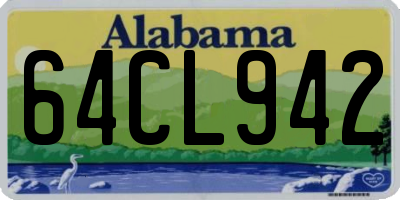 AL license plate 64CL942
